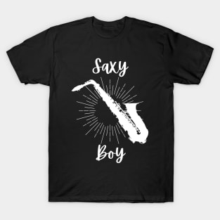 Saxy Boy - Saxophone Player Funny Puns Saxophonist Sexy Sax T-Shirt